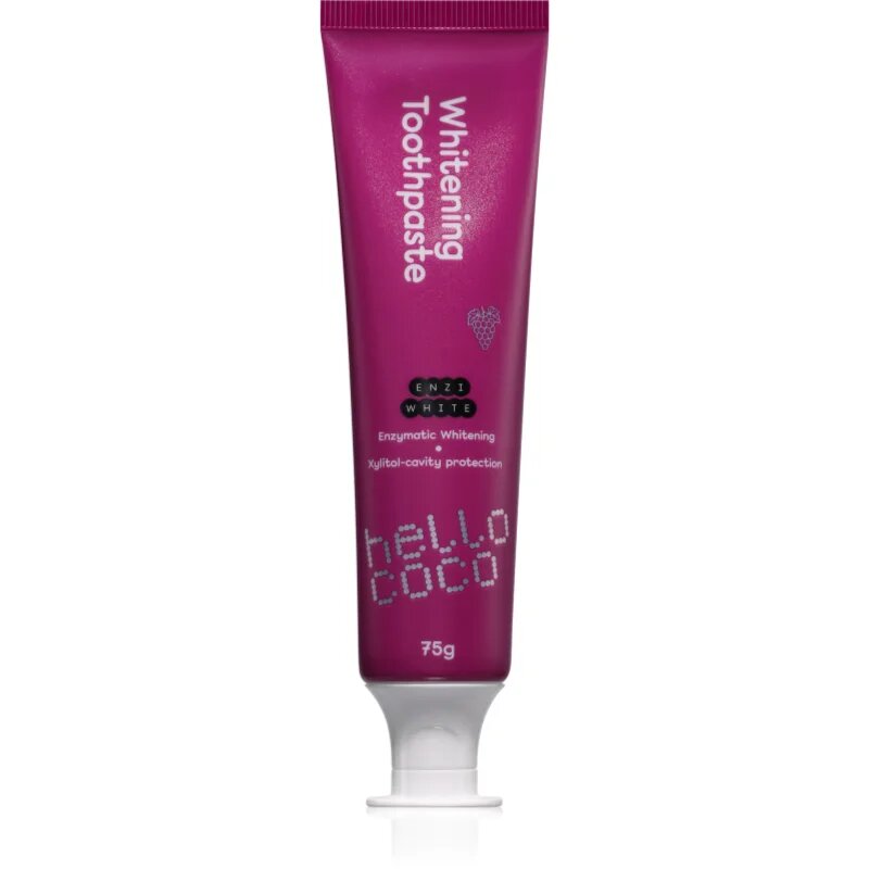Hello Coco Whitening Toothpaste Grape избелваща паста за зъби с вкус 75 гр.
