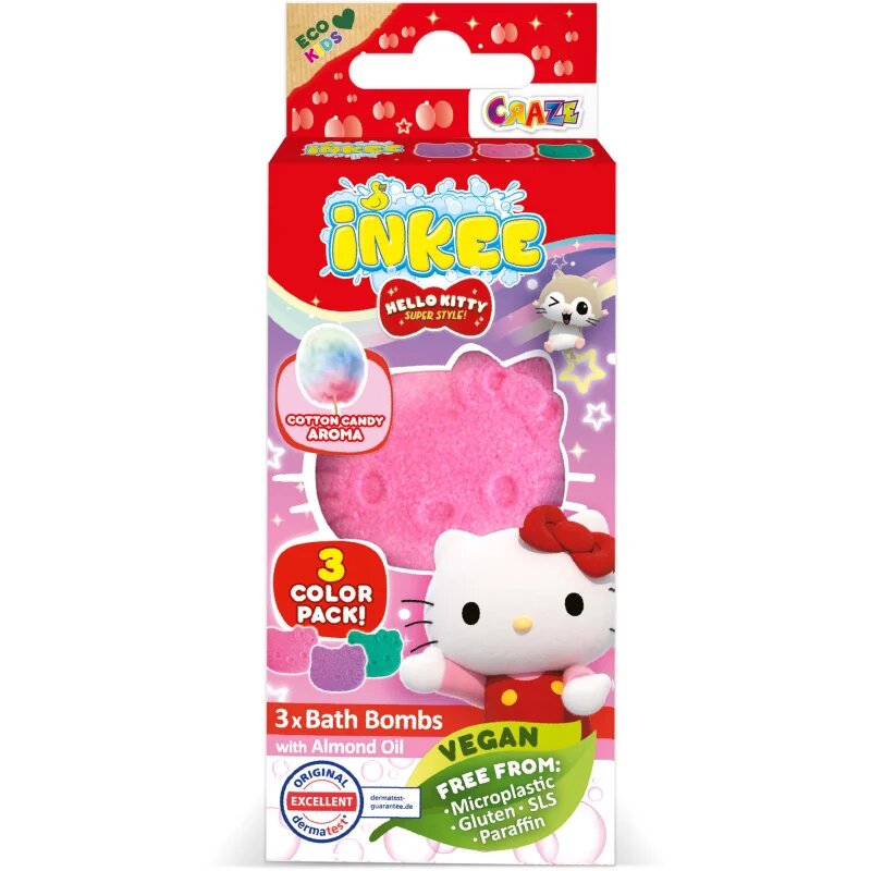 Hello Kitty Bath бомбичка за вана за деца 3x15 гр.