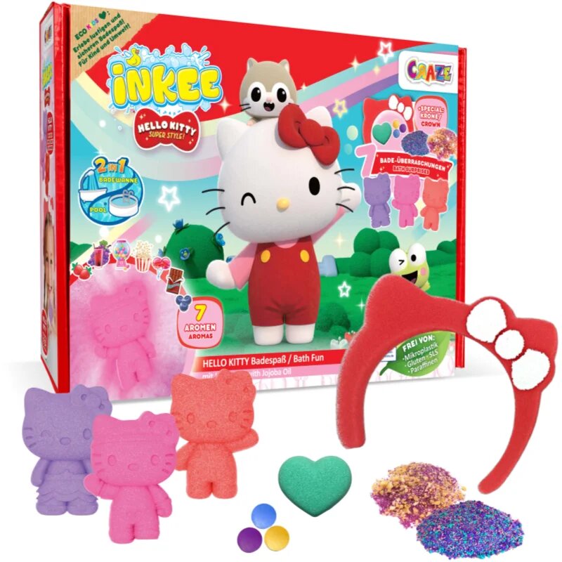Hello Kitty Gift Box Bath подаръчен комплект за вана за деца