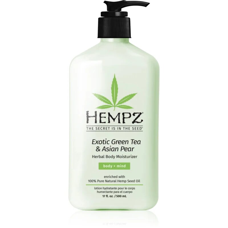 HEMPZ Exotic Green Tea & Asian Pear хидратиращо мляко за тяло 500 мл.