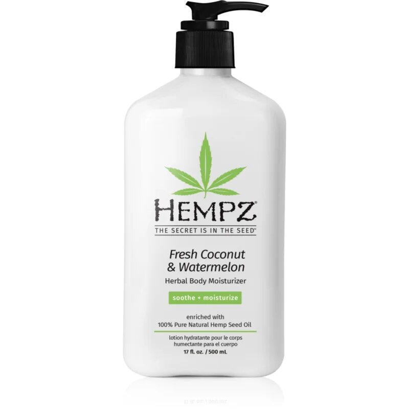 HEMPZ Fresh Coconut & Watermelon хидратиращо мляко за тяло 500 мл.
