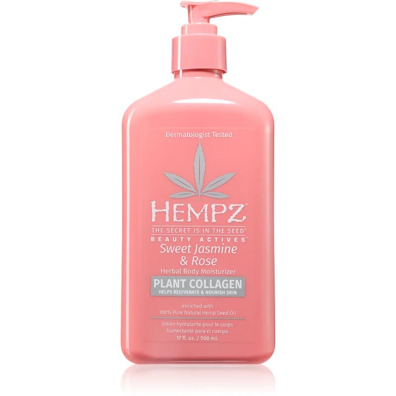 HEMPZ Sweet Jasmine & Rose хидратиращо мляко 500 мл.