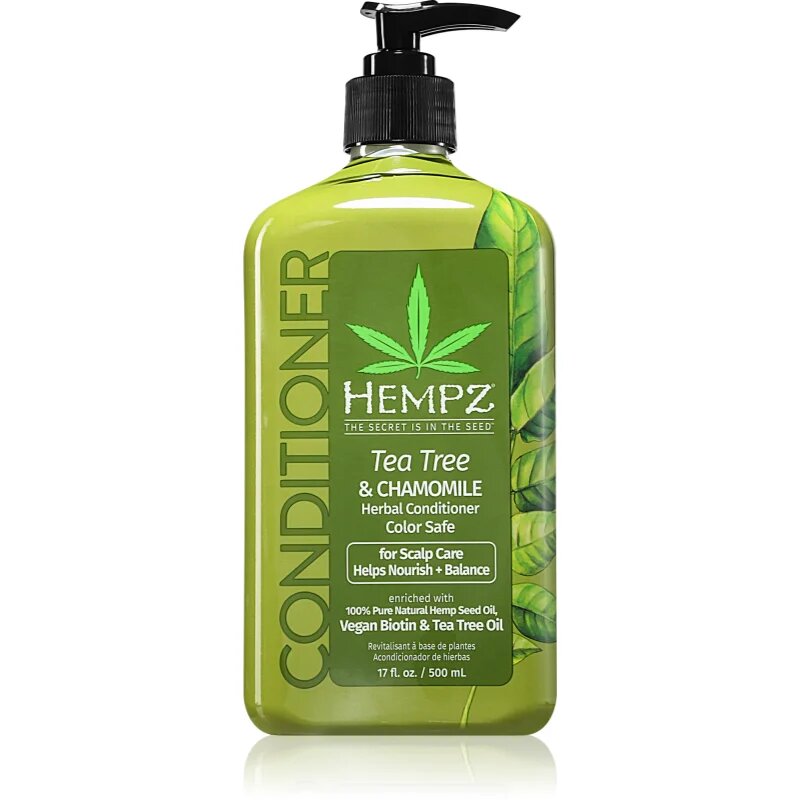 HEMPZ Tea Tree & Chamomile хидратиращ балсам За коса 500 мл.
