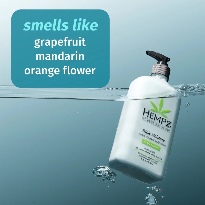 HEMPZ Triple Moisture хидратиращо мляко за тяло 500 мл.