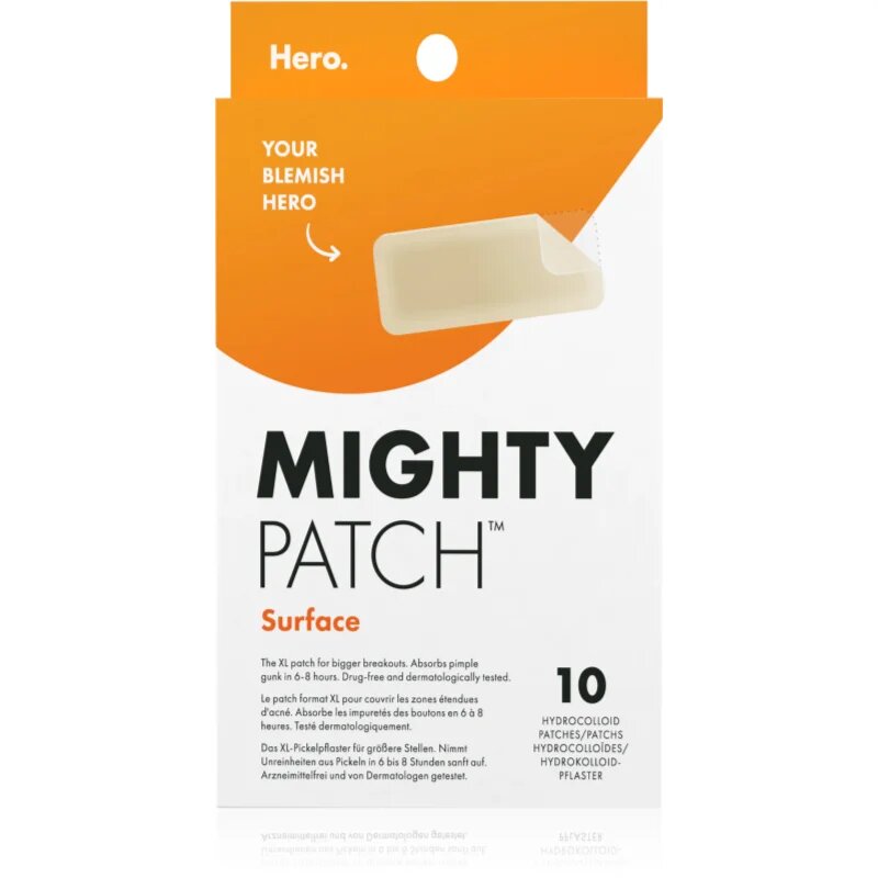 Hero Cosmetics Mighty Patch XL лепенки за проблемна кожа 10 бр.