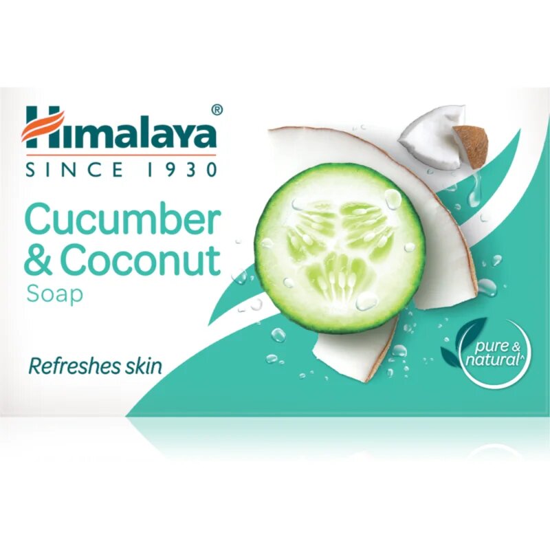 Himalaya Herbals Cucumber & Coconut твърд сапун с освежаващ ефект 75 гр.