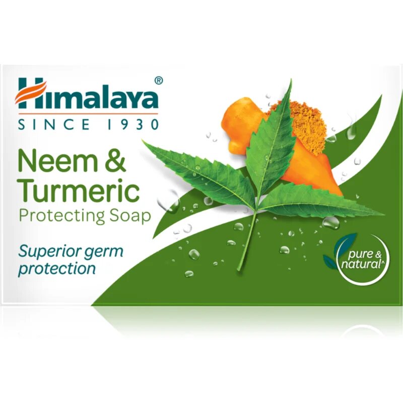 Himalaya Herbals Neem & Turmeric твърд сапун с антибактериална добавка 75 гр.