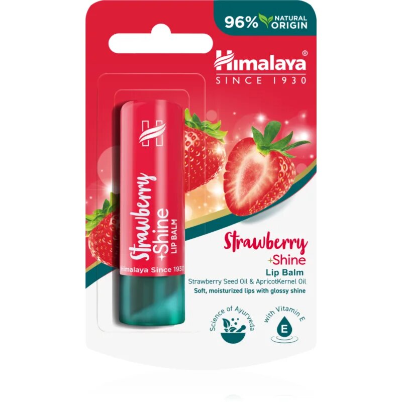 Himalaya Herbals Strawberry Shine балсам за устни с аромат на ягода 4.5 гр.