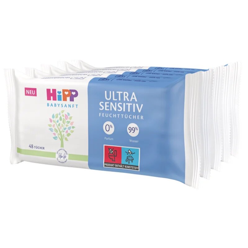 Hipp Babysanft Ultra Sensitive мокри кърпички за деца 5x48 бр.