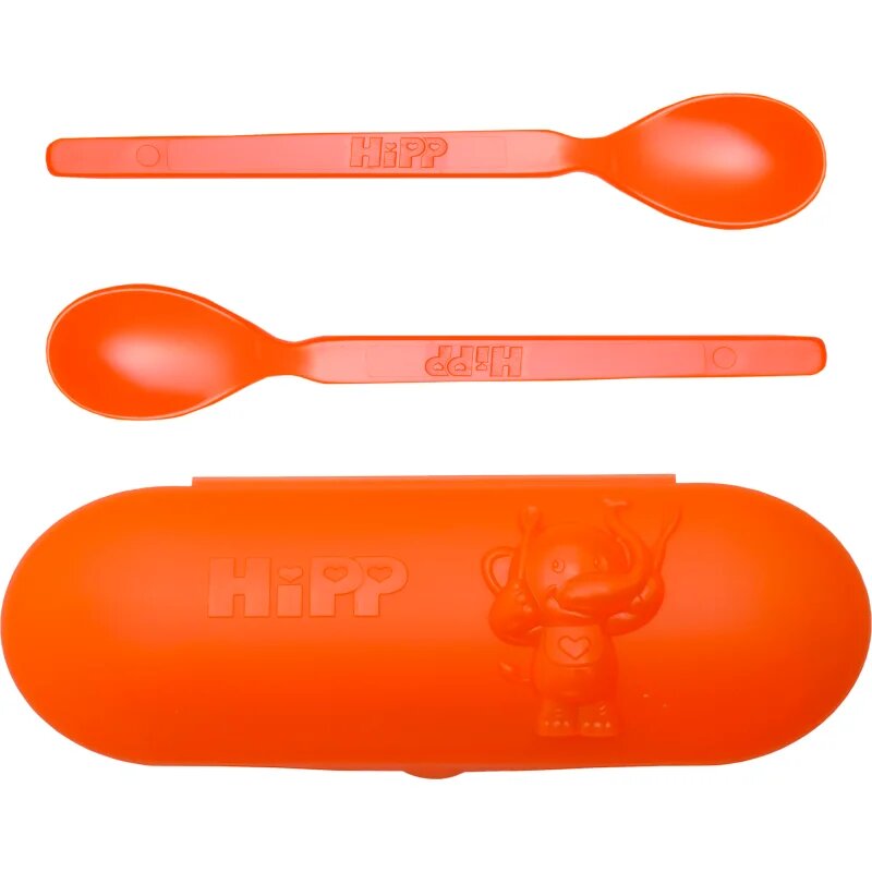 Hipp Spoons Set сет за хранене на път Orange