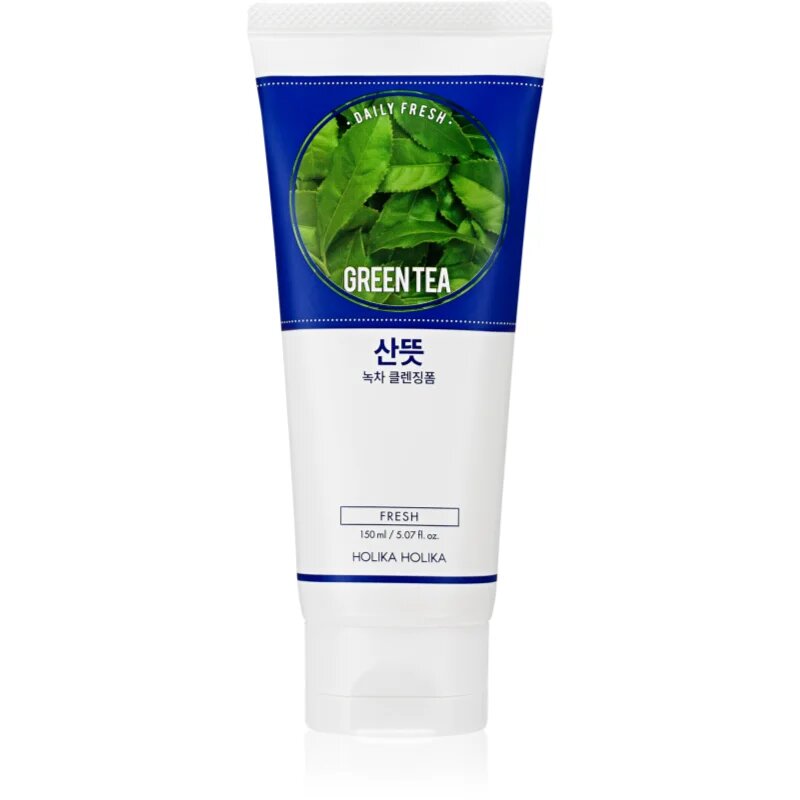 Holika Holika Daily Fresh Green Tea почистваща пяна изравняваща образуването на себум със зелен чай 150 мл.