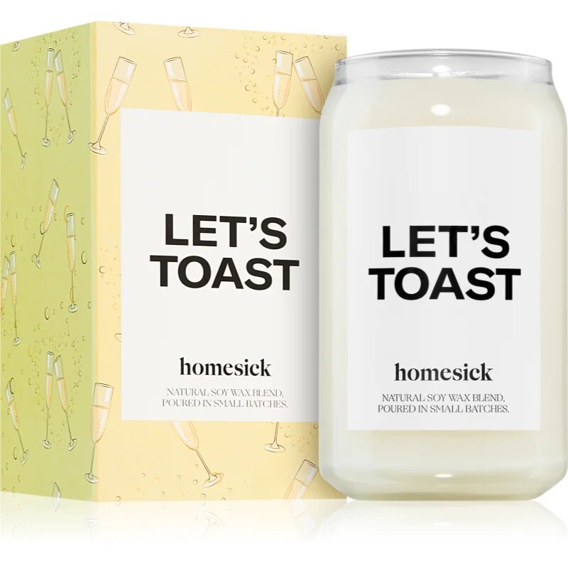 homesick Let's Toast ароматна свещ 390 гр.