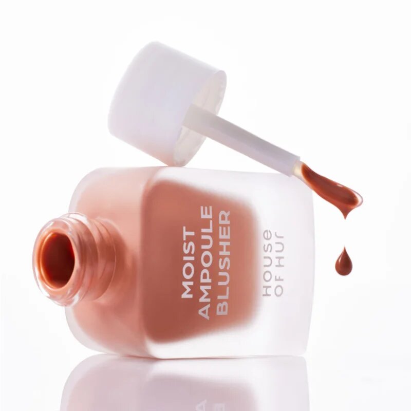 House of Hur Moist Ampoule Blusher течен руж мини цвят 01 Nude Beige 10 мл.
