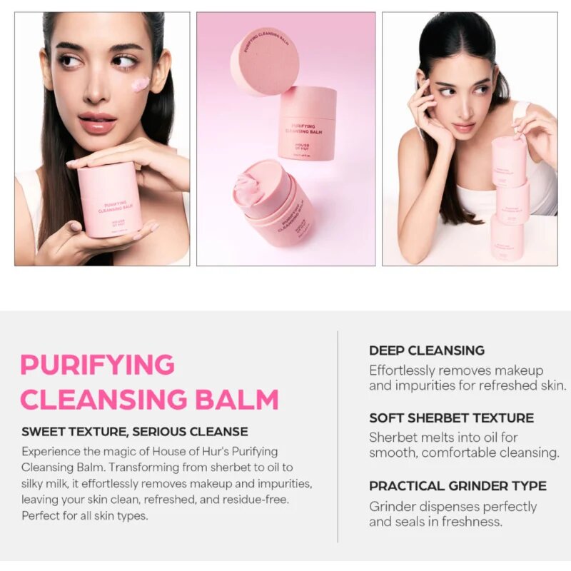 House of Hur Purifying Cleansing Balm подхранващ почистващ балсам за регулиране на себума 50 мл.