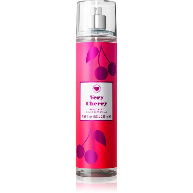 I Heart Revolution Body Mist Very Cherry парфюмиран спрей за тяло за жени 236 мл.