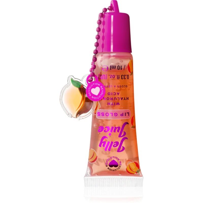 I Heart Revolution Jelly Juice Lip Tubes блясък за устни цвят Peach 10 мл.