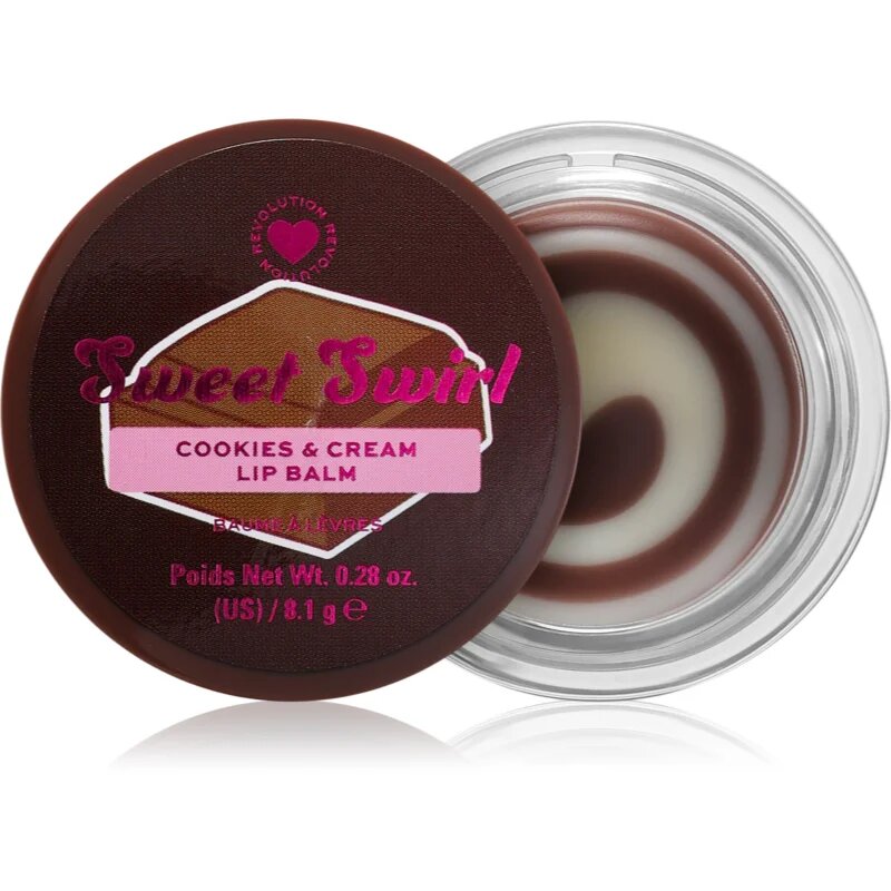 I Heart Revolution Sweet Swirl Lip Mask хидратиращ балсам за устни цвят Cookies and Cream 8.1 гр.