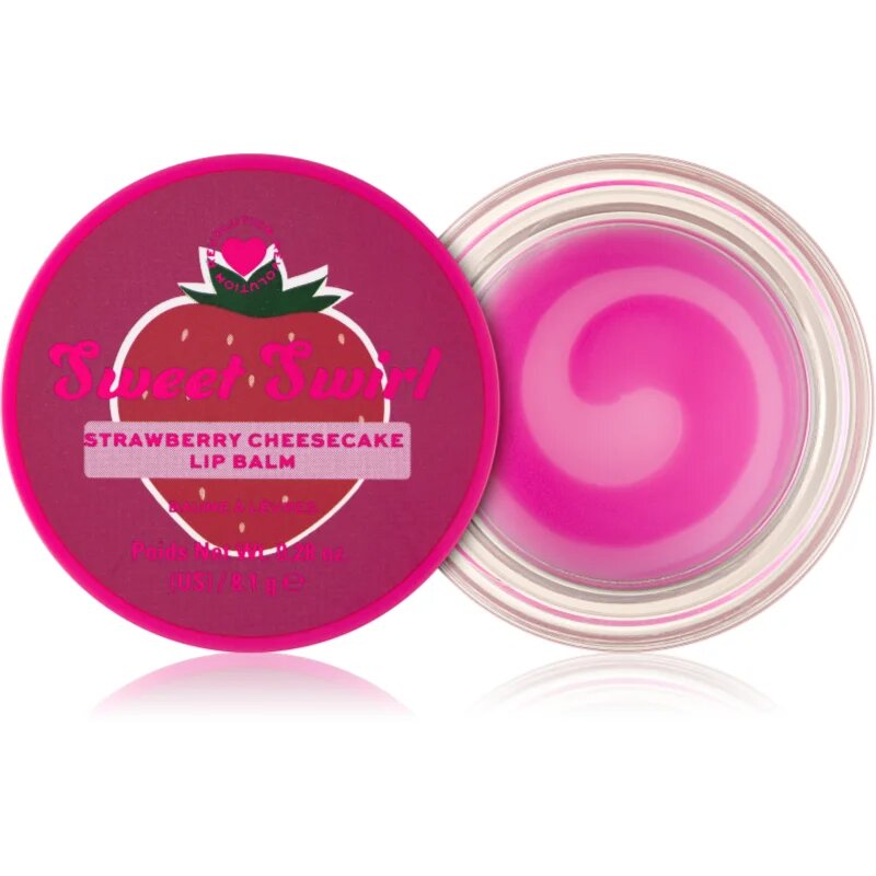 I Heart Revolution Sweet Swirl Lip Mask хидратиращ балсам за устни цвят Strawberry Cheesecake 8.1 гр.