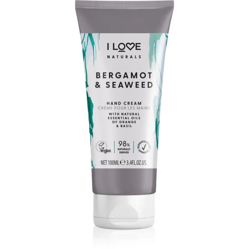 I Love Naturals Bergamot & Seaweed натурален крем за ръце 100 мл.