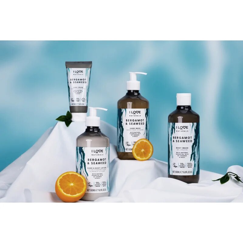 I Love Naturals Bergamot & Seaweed течен сапун за ръце 500 мл.
