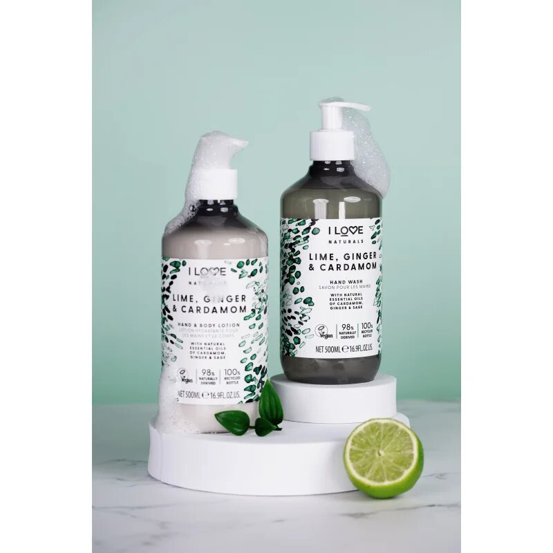 I Love Naturals Lime Ginger & Cardamom тоалетно мляко за тяло 500 мл.