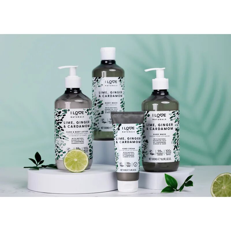 I Love Naturals Lime Ginger & Cardamom тоалетно мляко за тяло 500 мл.