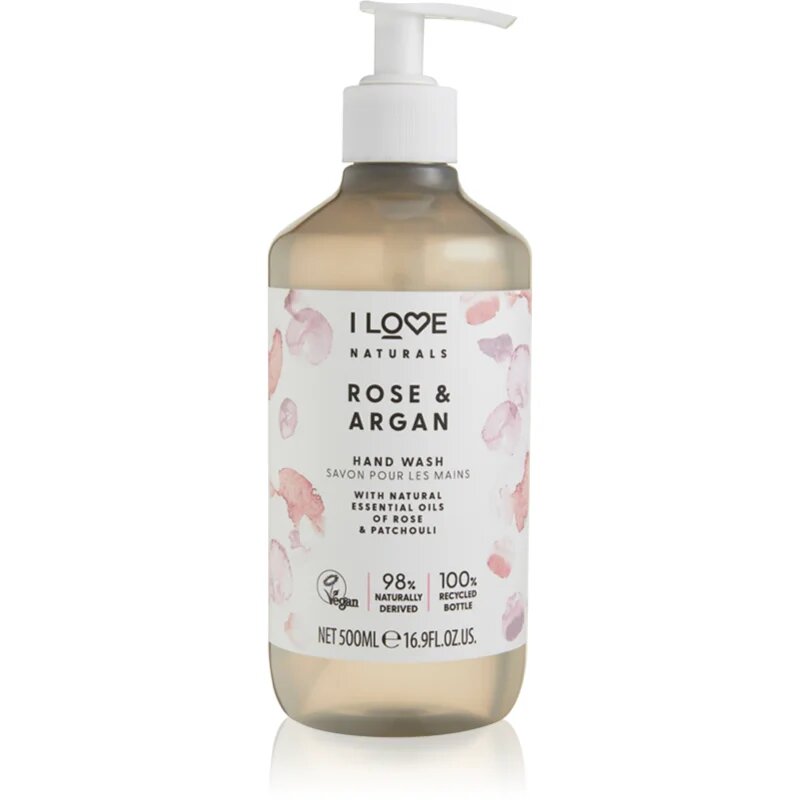 I Love Naturals Rose & Argan течен сапун за ръце 500 мл.