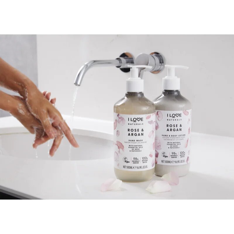 I Love Naturals Rose & Argan течен сапун за ръце 500 мл.