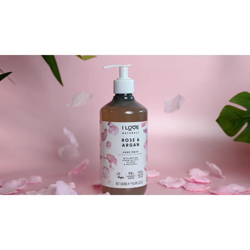 I Love Naturals Rose & Argan течен сапун за ръце 500 мл.