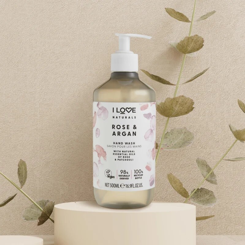 I Love Naturals Rose & Argan течен сапун за ръце 500 мл.