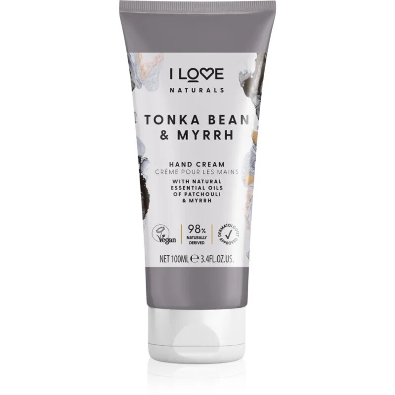 I Love Naturals Tonka Bean & Myrrh крем за ръце 100 мл.