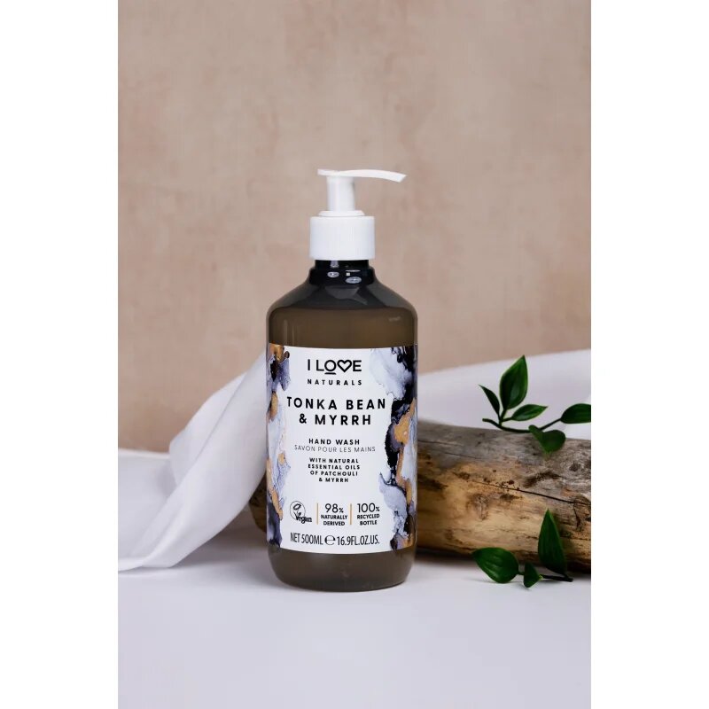 I Love Naturals Tonka Bean & Myrrh течен сапун за ръце 500 мл.