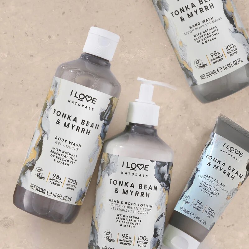 I Love Naturals Tonka Bean & Myrrh течен сапун за ръце 500 мл.