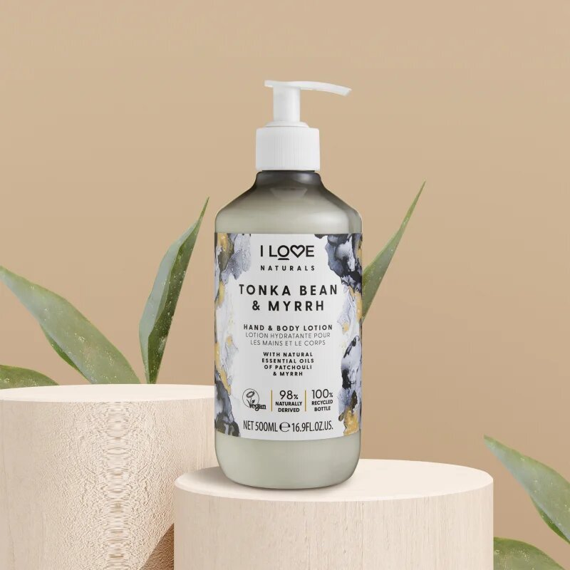 I Love Naturals Tonka Bean & Myrrh тоалетно мляко за тяло 500 мл.