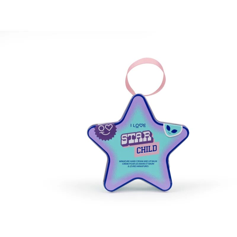 I Love Star Child подаръчен комплект метална кутия
