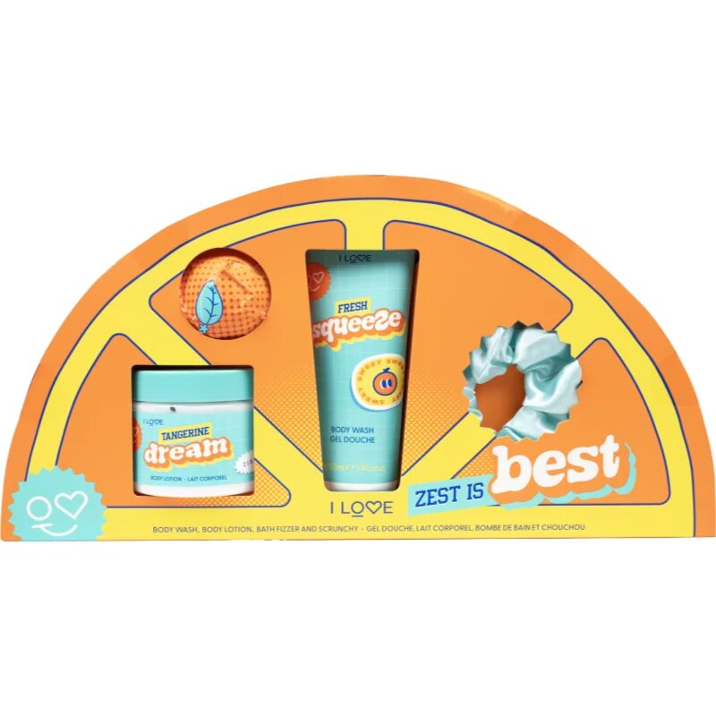 I Love Zest is Best подаръчен комплект за вана аромати Zesty Orange