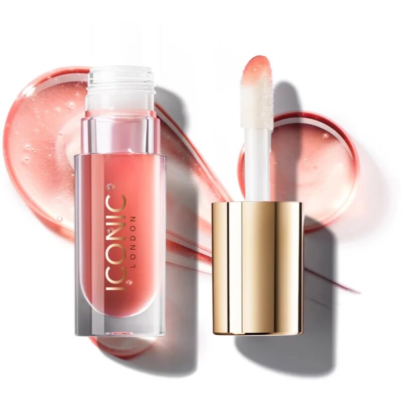 ICONIC London Lustre Lip Oil хидратиращо олио за устни цвят She's A Peach 6 мл.