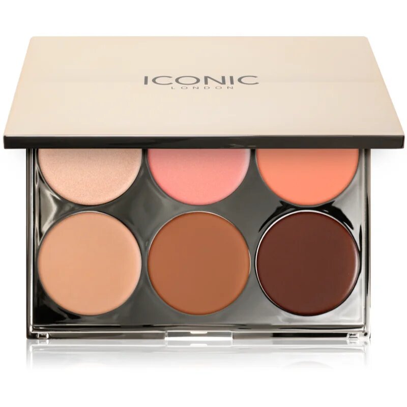 ICONIC London Multi-Use Cream Blush Bronze and Highlight Palette мултифункционална палитра за лице 6x3.2 гр.