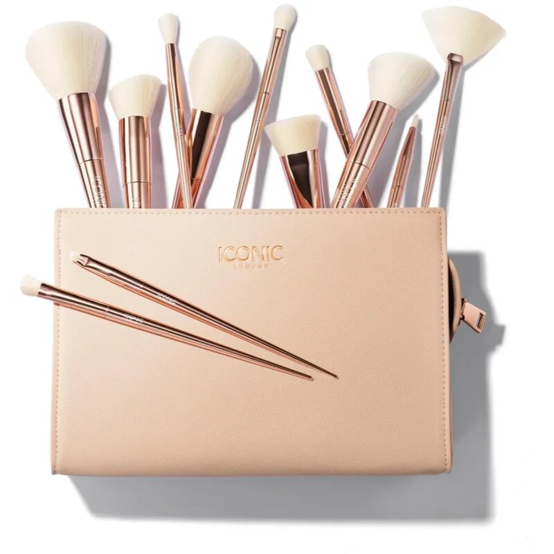 ICONIC London Ultimate Brush Set Комплект четки с чантичка