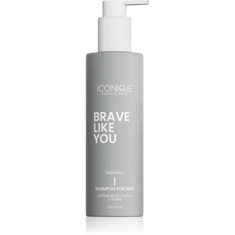 ICONIQUE Professional BRAVE LIKE YOU Energising Shampoo енергизиращ шампоан за мъже 250 мл.