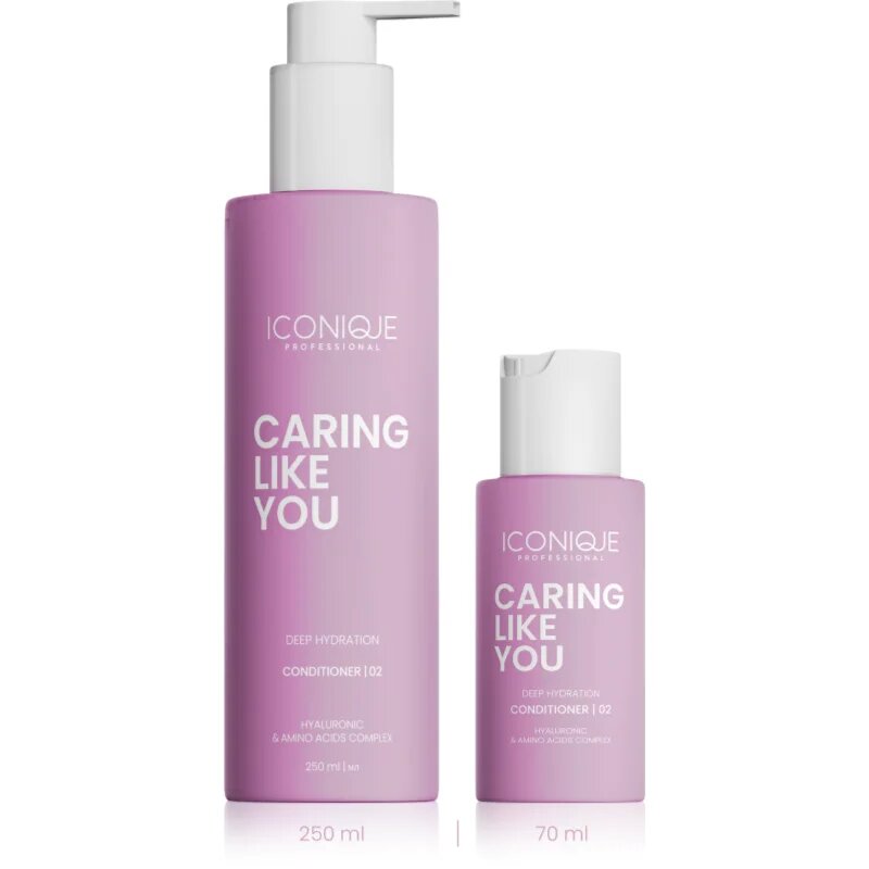 ICONIQUE Professional CARING LIKE YOU Deep Hydration дълбоко хидратиращ балсам за суха и увредена коса 70 мл.