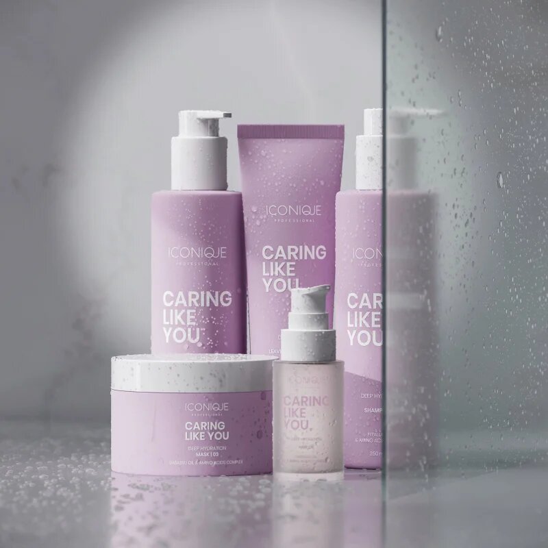ICONIQUE Professional CARING LIKE YOU Deep Hydration хидратиращ шампоан за суха и увредена коса 250 мл.