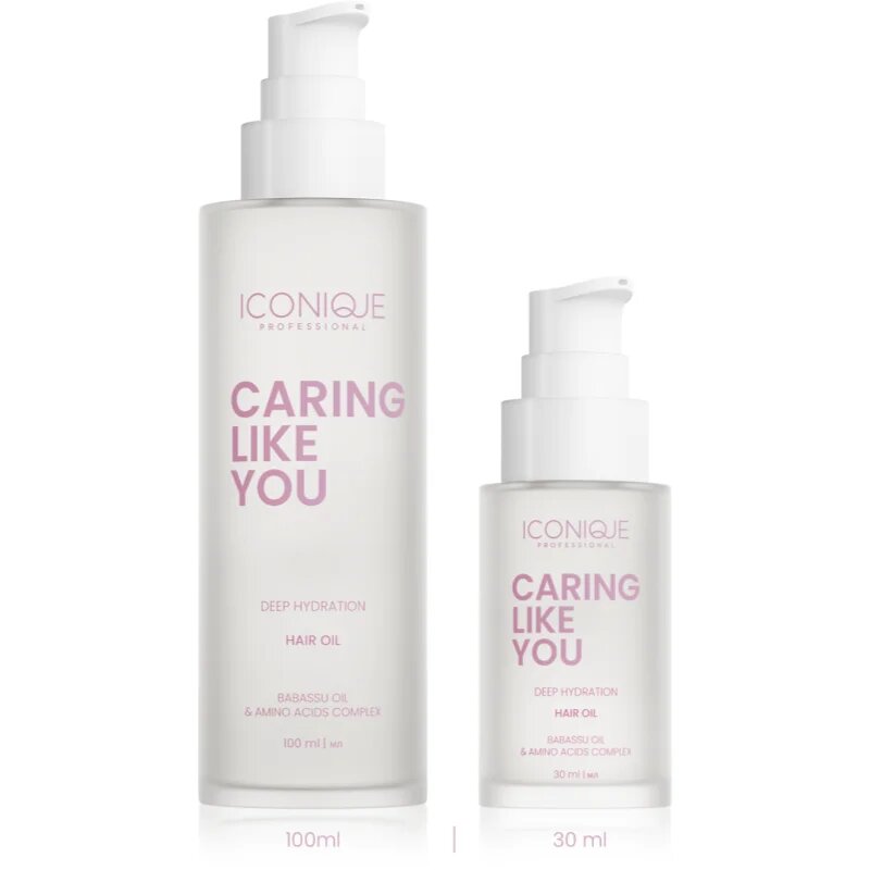 ICONIQUE Professional CARING LIKE YOU Deep Hydration хидратиращо олио за суха и увредена коса 100 мл.