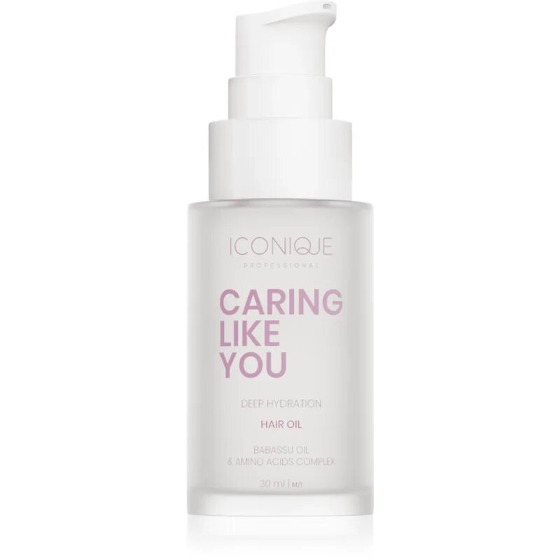 ICONIQUE Professional CARING LIKE YOU Deep Hydration хидратиращо олио за суха и увредена коса 30 мл.