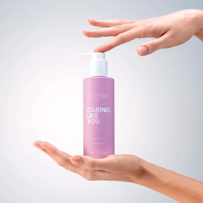 ICONIQUE Professional CARING LIKE YOU Set Shampoo 250 ml Conditioner 250 ml BrushArt Brush подаръчен комплект за коса и скалп