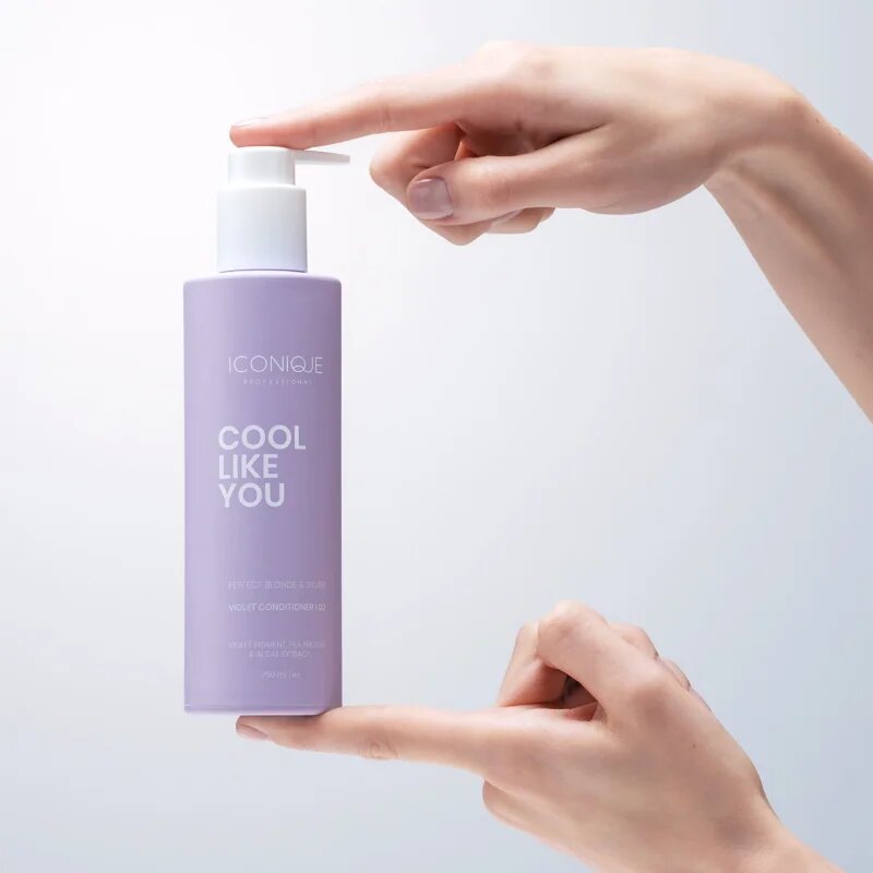 ICONIQUE Professional COOL LIKE YOU Perfect Blonde & Silver Violet балсам неутрализиращ жълтеникавите оттенъци 250 мл.