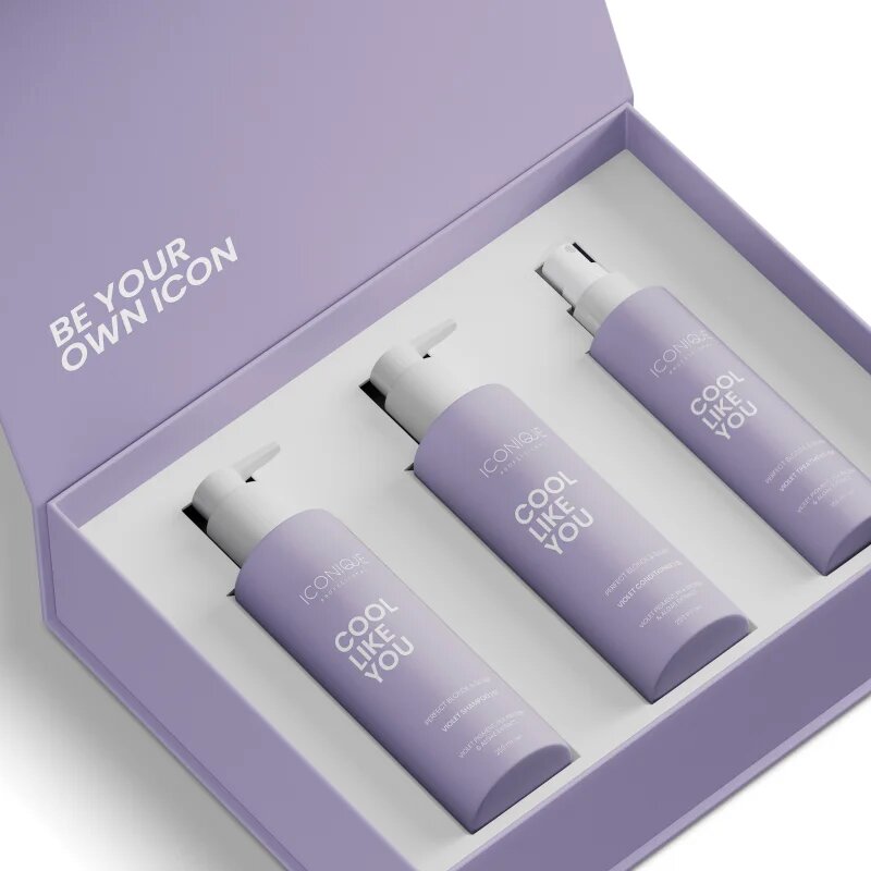 ICONIQUE Professional COOL LIKE YOU Perfect Blonde & Silver Violet Set комплект неутрализиращ жълтеникавите оттенъци