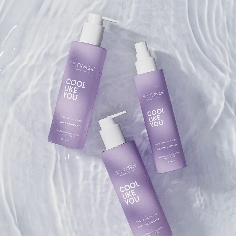 ICONIQUE Professional COOL LIKE YOU Perfect Blonde & Silver Violet Set комплект неутрализиращ жълтеникавите оттенъци