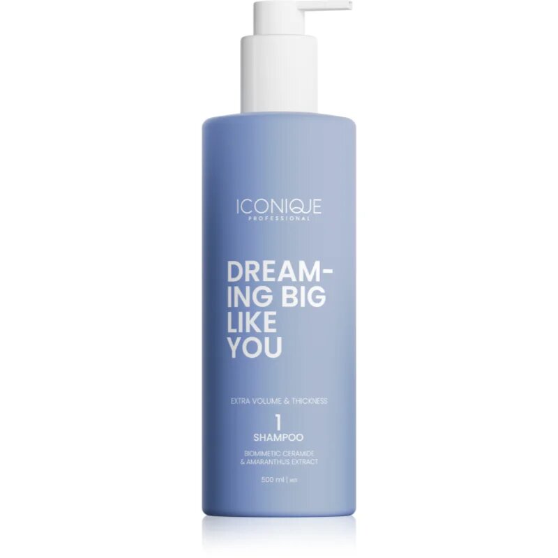 ICONIQUE Professional DREAMING BIG LIKE YOU Volume & Thickness шампоан за увеличаване на обема за фина коса 500 мл.