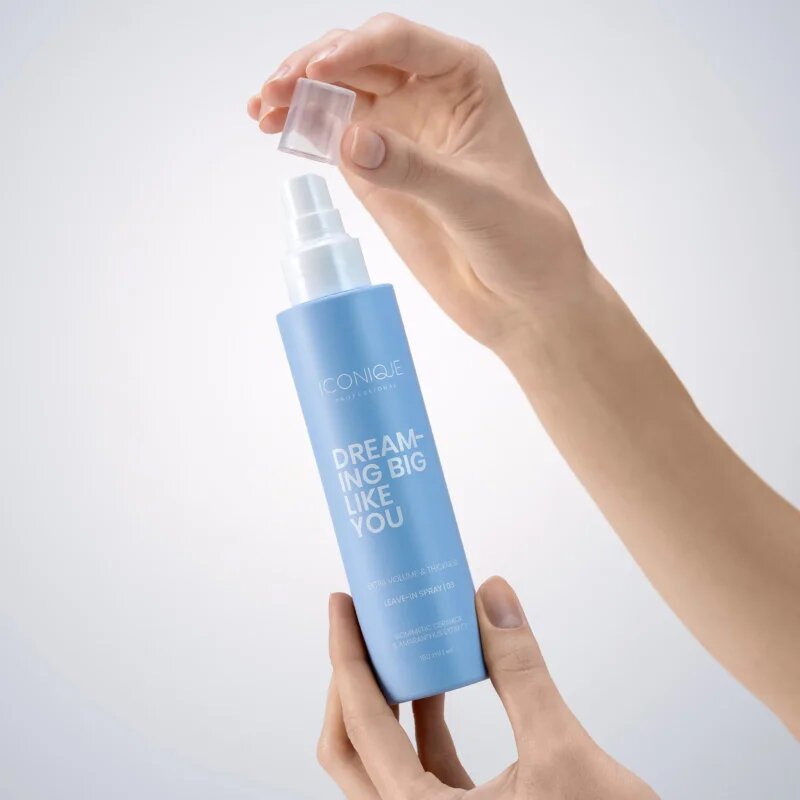 ICONIQUE Professional DREAMING BIG LIKE YOU Volume & Thickness спрей без отмиване за увеличаване на обема за фина коса 150 мл.